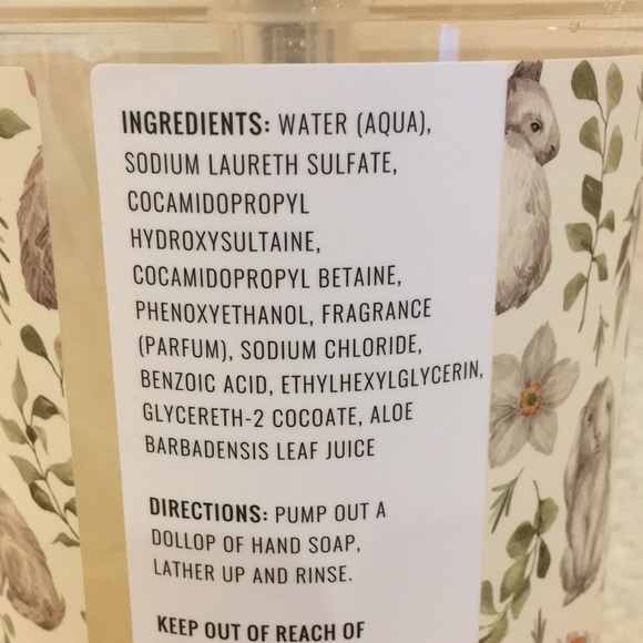 Warm Vanilla Easter Bunny Spring Designer Hand Soap Pump Colorant Free 26 oz NWT - Picture 4 of 12